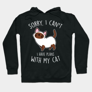 Siamese Cat Plans Hoodie